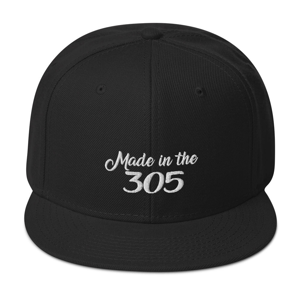 Made in the 305 Adjustable Black Baseball Cap for Men & Women