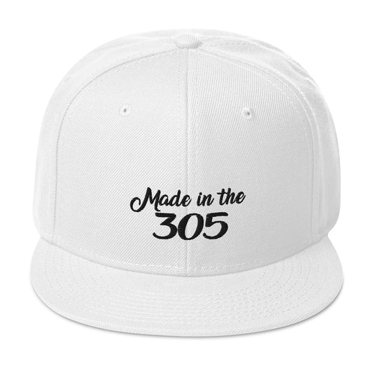 Made in the 305 Adjustable White Baseball Cap for Men & Women