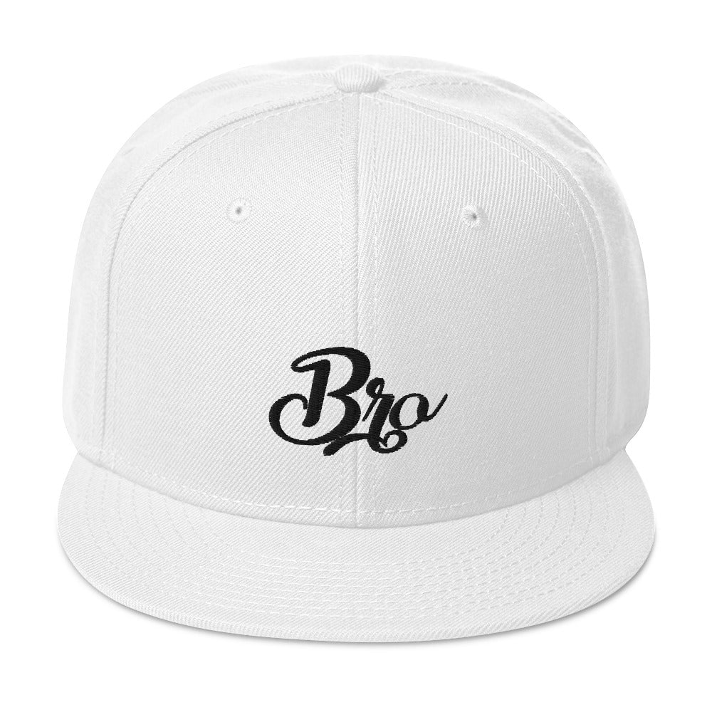 Bro Adjustable White Baseball Cap for Men & Women