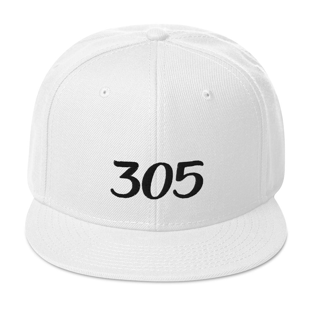 305 Adjustable White Baseball Cap for Men & Women