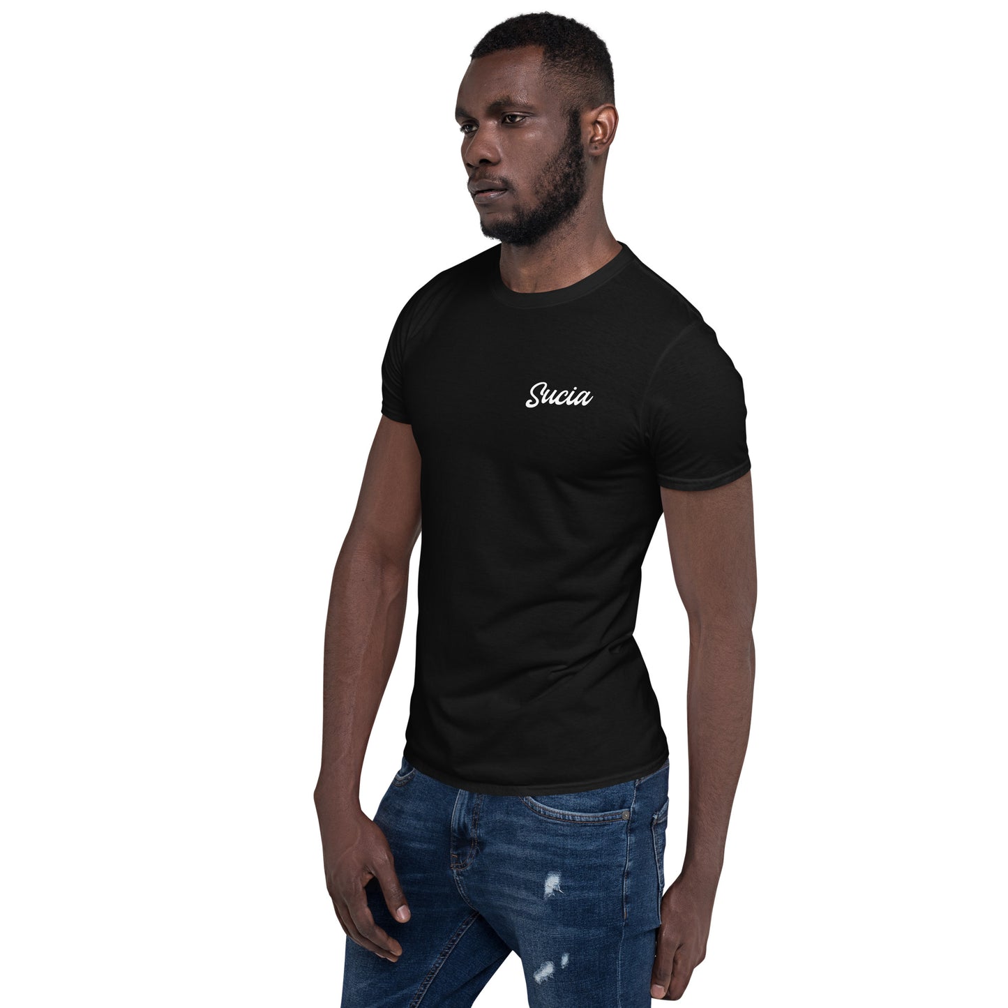 Sucia Classic Men's Short Sleeve Crew Neck Black/Gray Tee