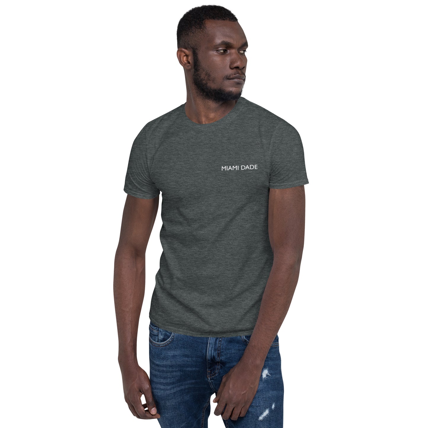 Miami Dade Classic Men's Short Sleeve Crew Neck Black/Gray Tee