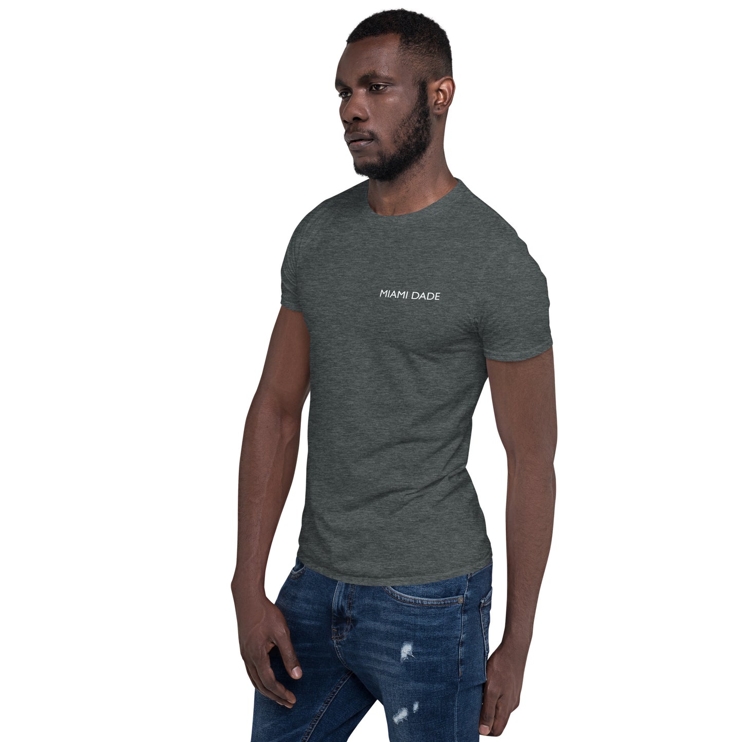 Miami Dade Classic Men's Short Sleeve Crew Neck Black/Gray Tee