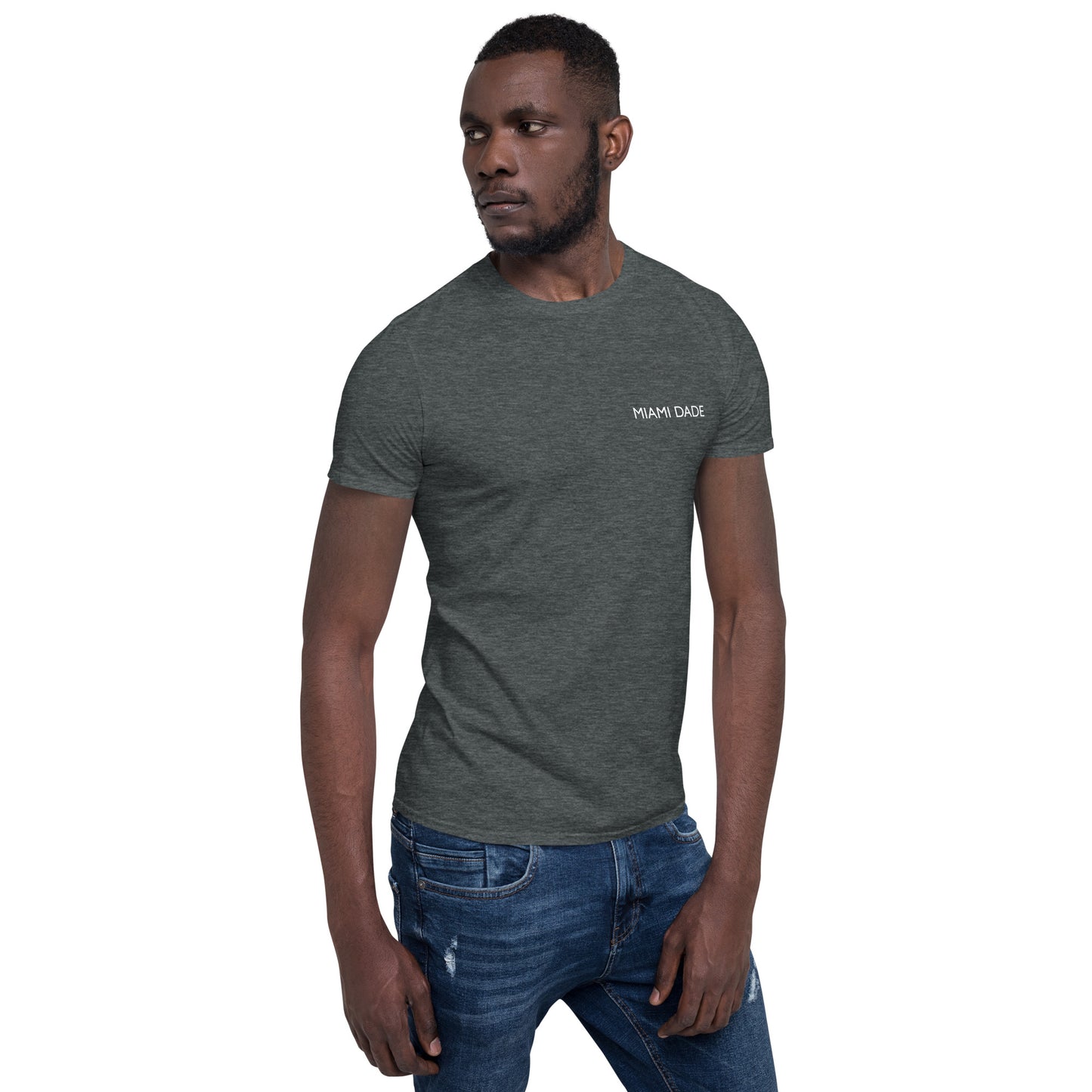 Miami Dade Classic Men's Short Sleeve Crew Neck Black/Gray Tee