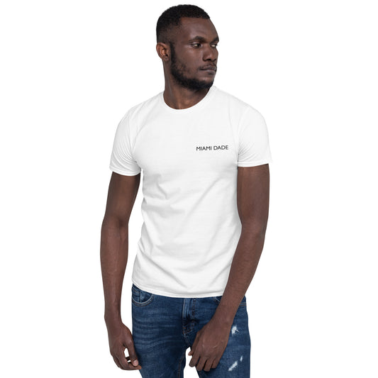 Miami Dade Classic Men's Short Sleeve Crew Neck White Tee