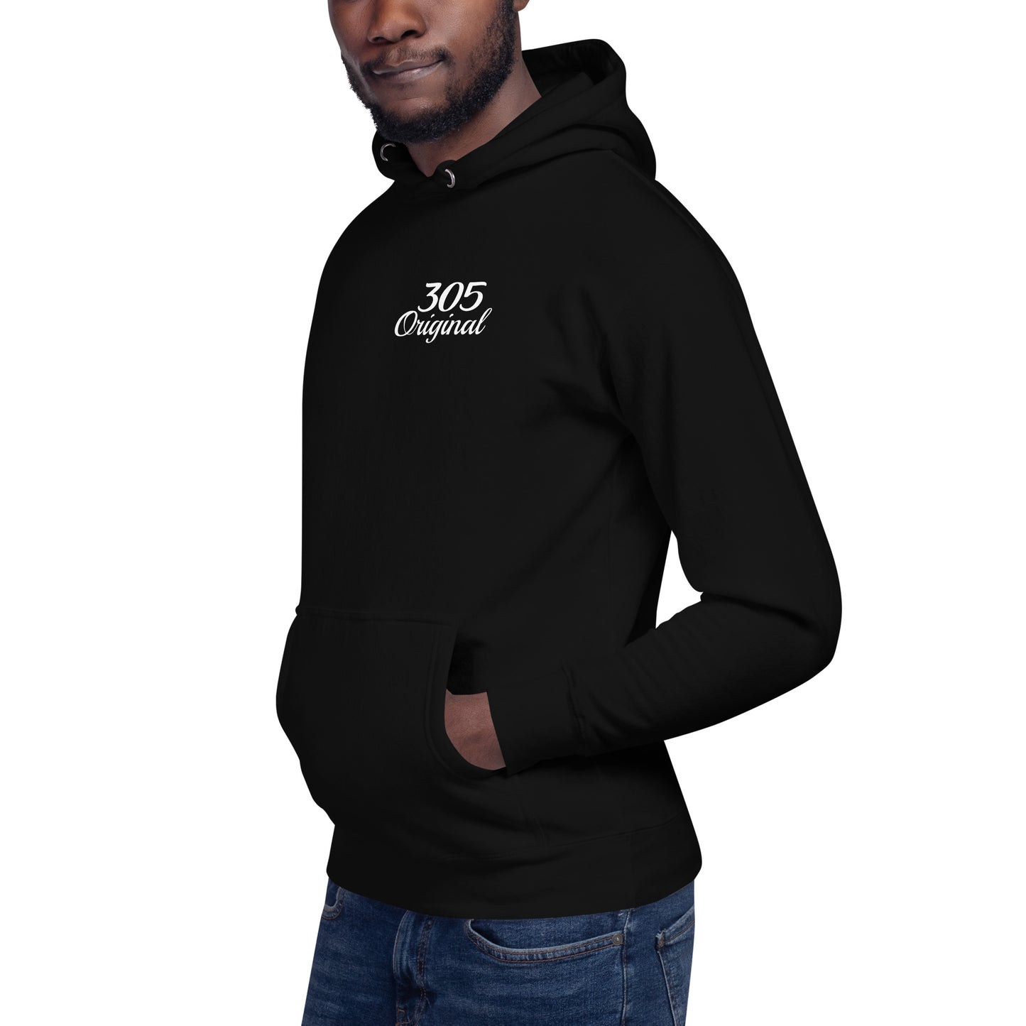 305 Original Cozy Lightweight Fleece Black Hoodie