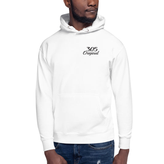 305 Original  Cozy Lightweight Fleece White Hoodie