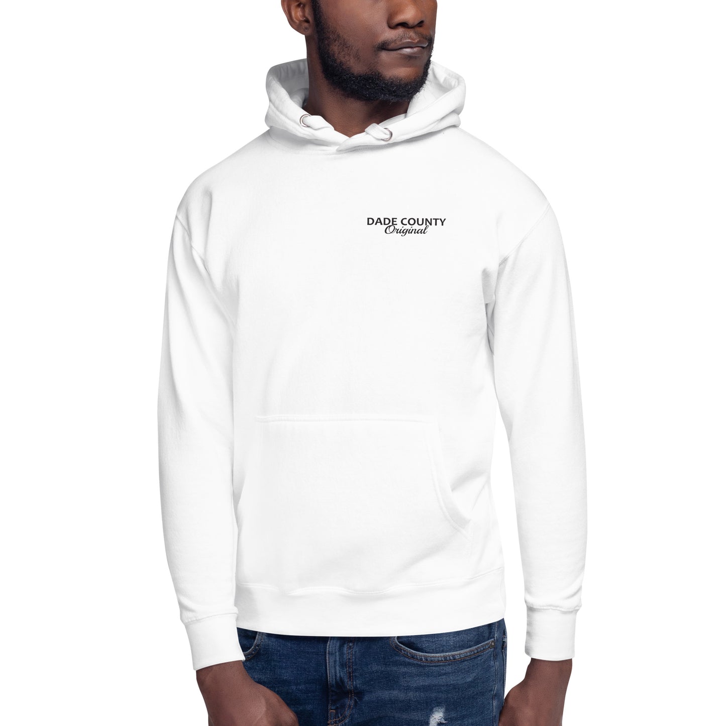 Dade County Original Cozy Lightweight Fleece White Hoodie