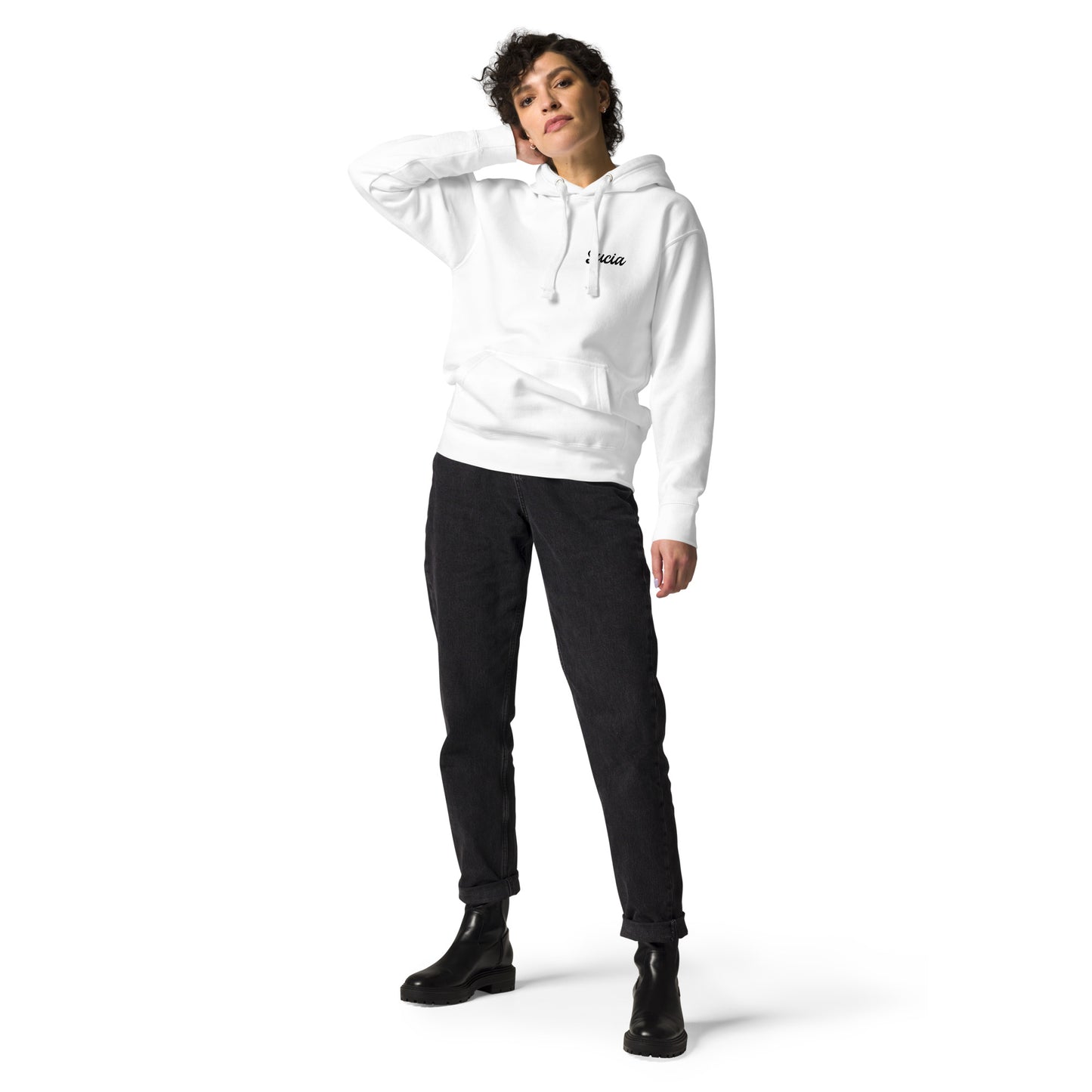 Sucia Cozy Lightweight Fleece Black/Gray Hoodie