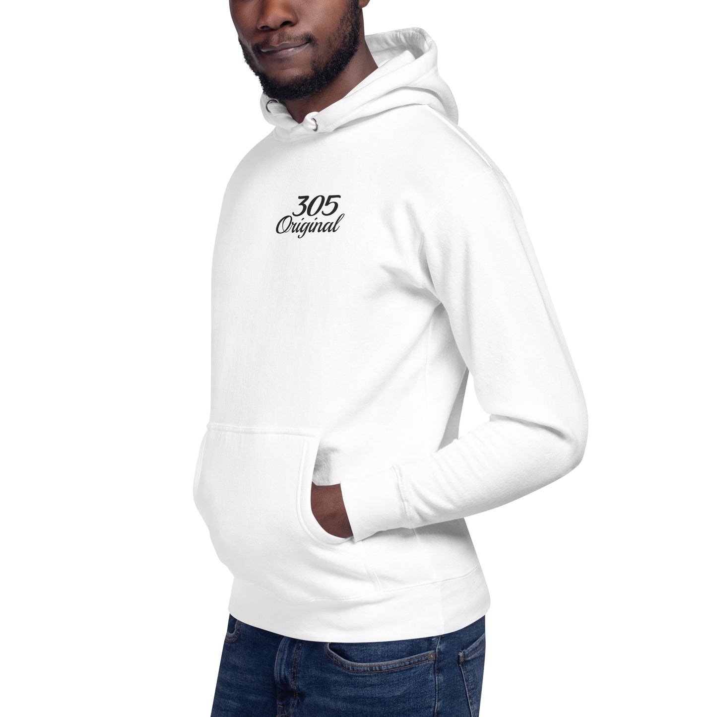 305 Original  Cozy Lightweight Fleece White Hoodie