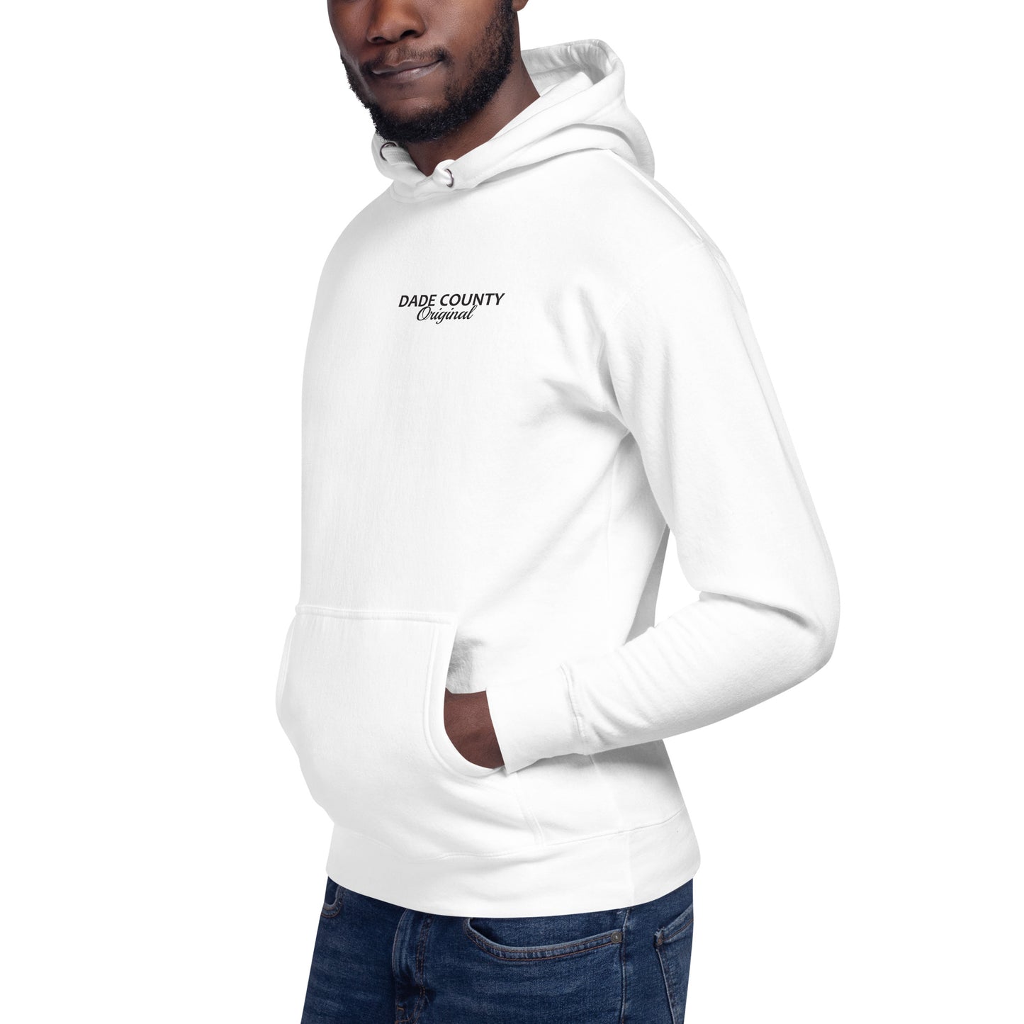 Dade County Original Cozy Lightweight Fleece White Hoodie